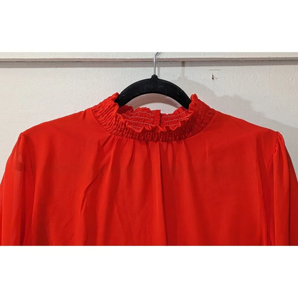 Perseption Concept mock neck blouse sz. Med.